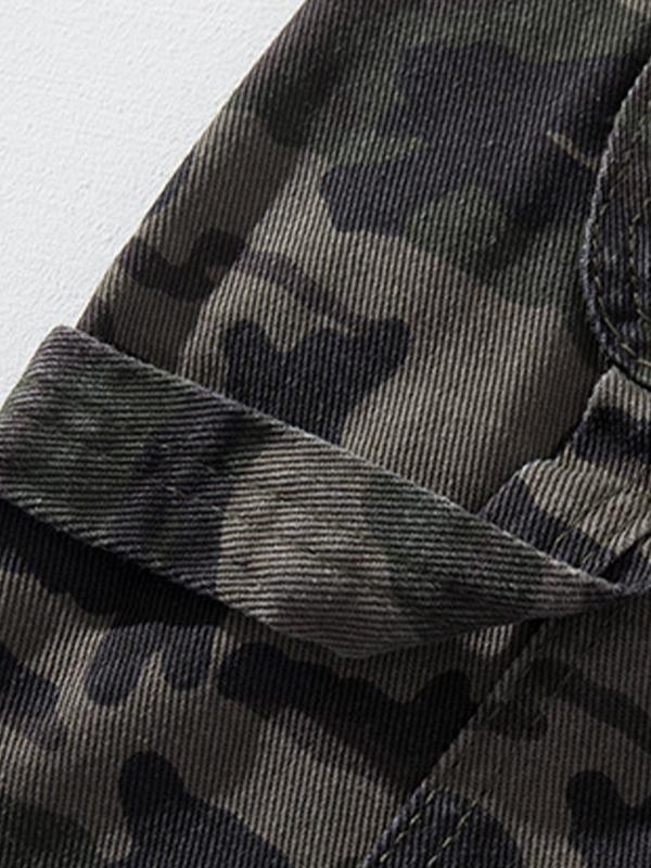 Camouflage Design Is Niche Loose Jeans Product Image