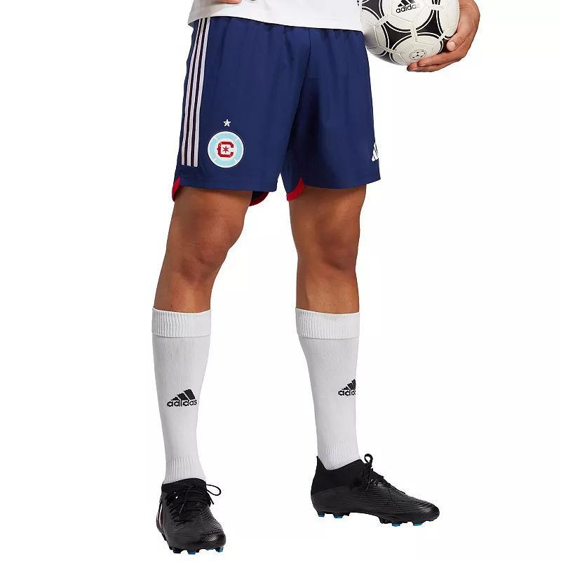 Men's adidas Navy Chicago Fire 2023 Away AEROREADY Authentic Shorts, Size: Medium, Cfs Blue Product Image