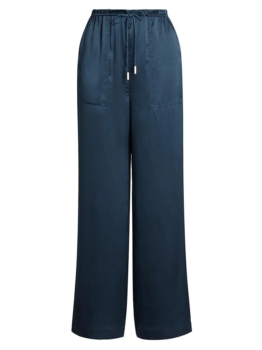 Womens Kingston Silk Wide-Leg Pants Product Image