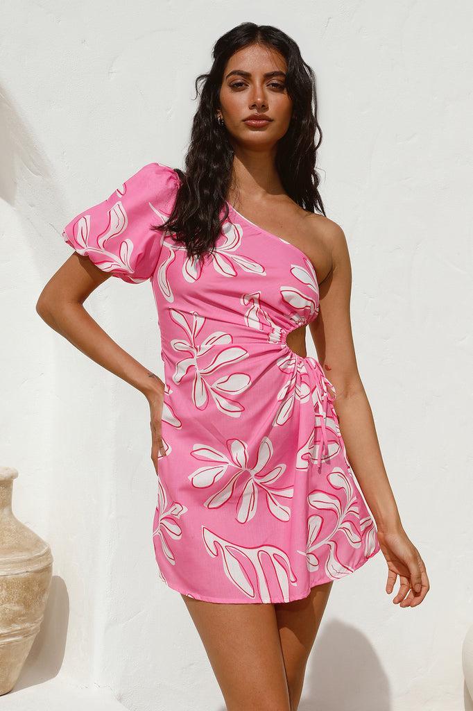Settle In Mini Dress Pink Product Image