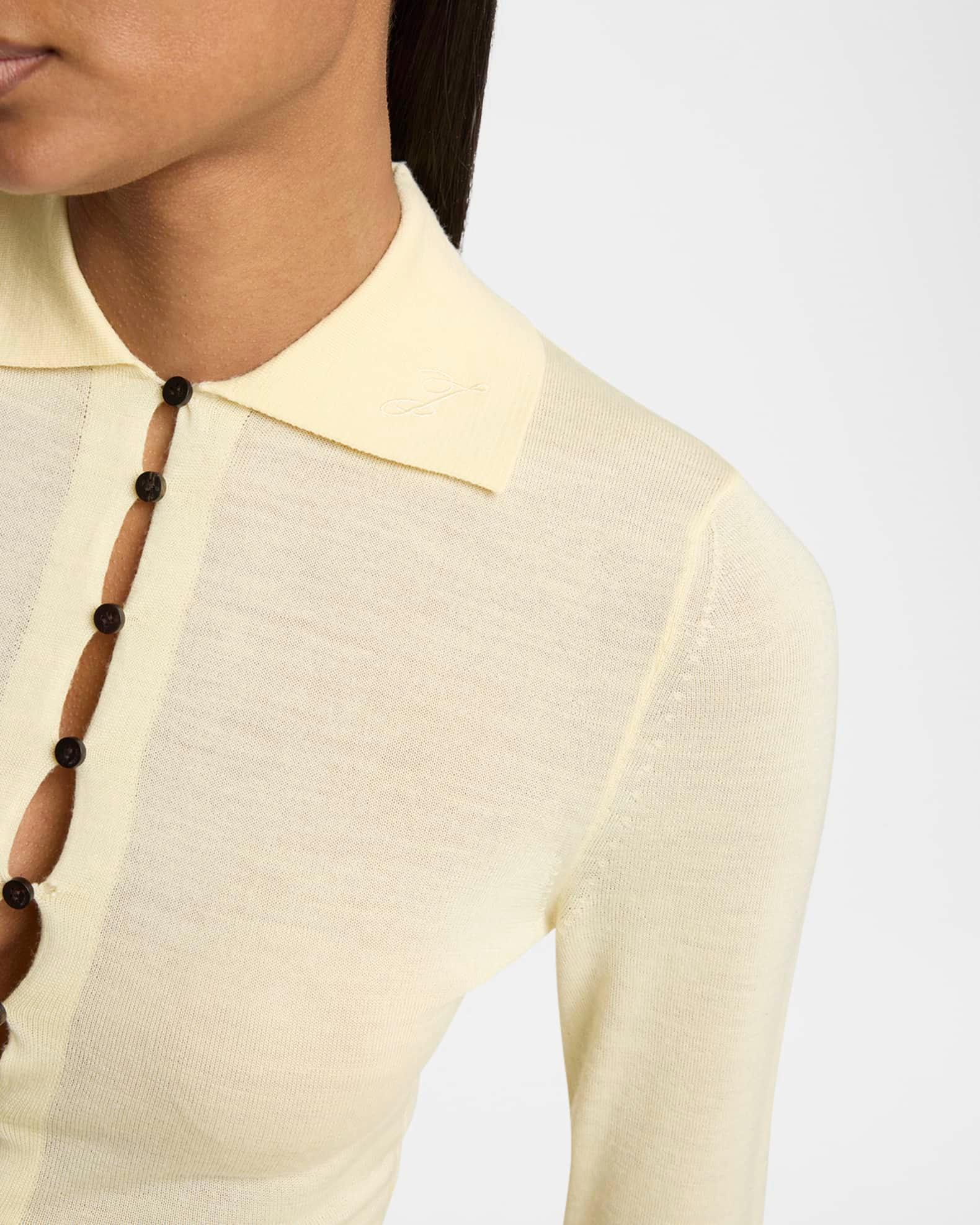 The Merino Polo Top Product Image