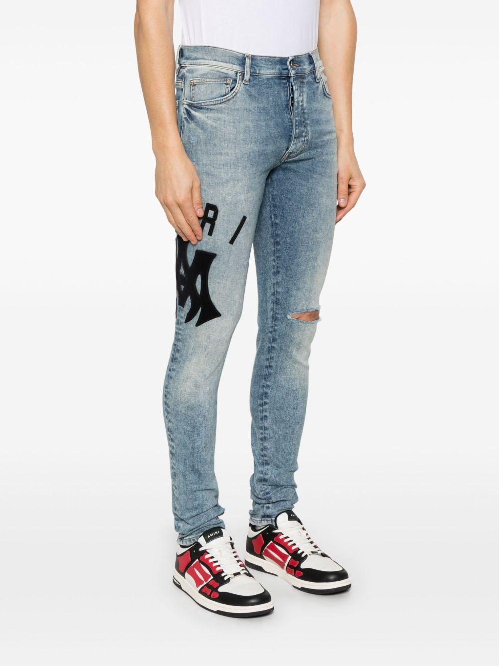 logo-appliqué skinny jeans Product Image