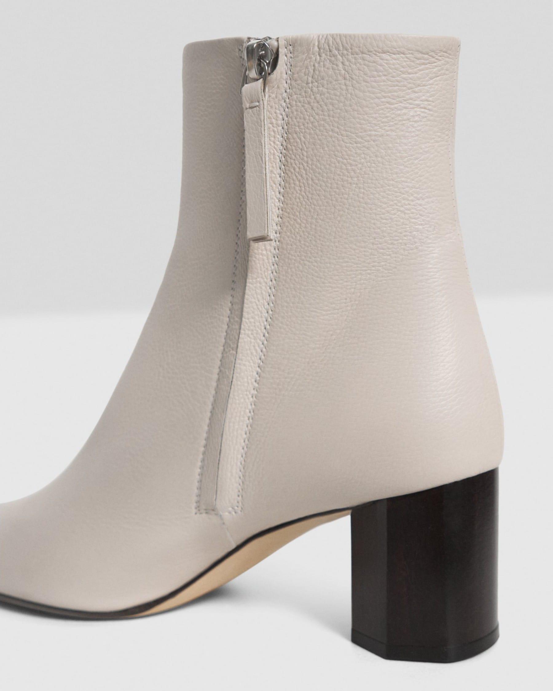 Ankle Bootie in Leather Product Image
