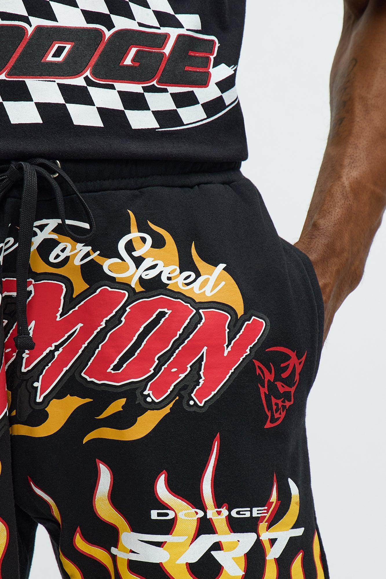 Dodge Demon Racing Team Sweatshorts - Black Product Image