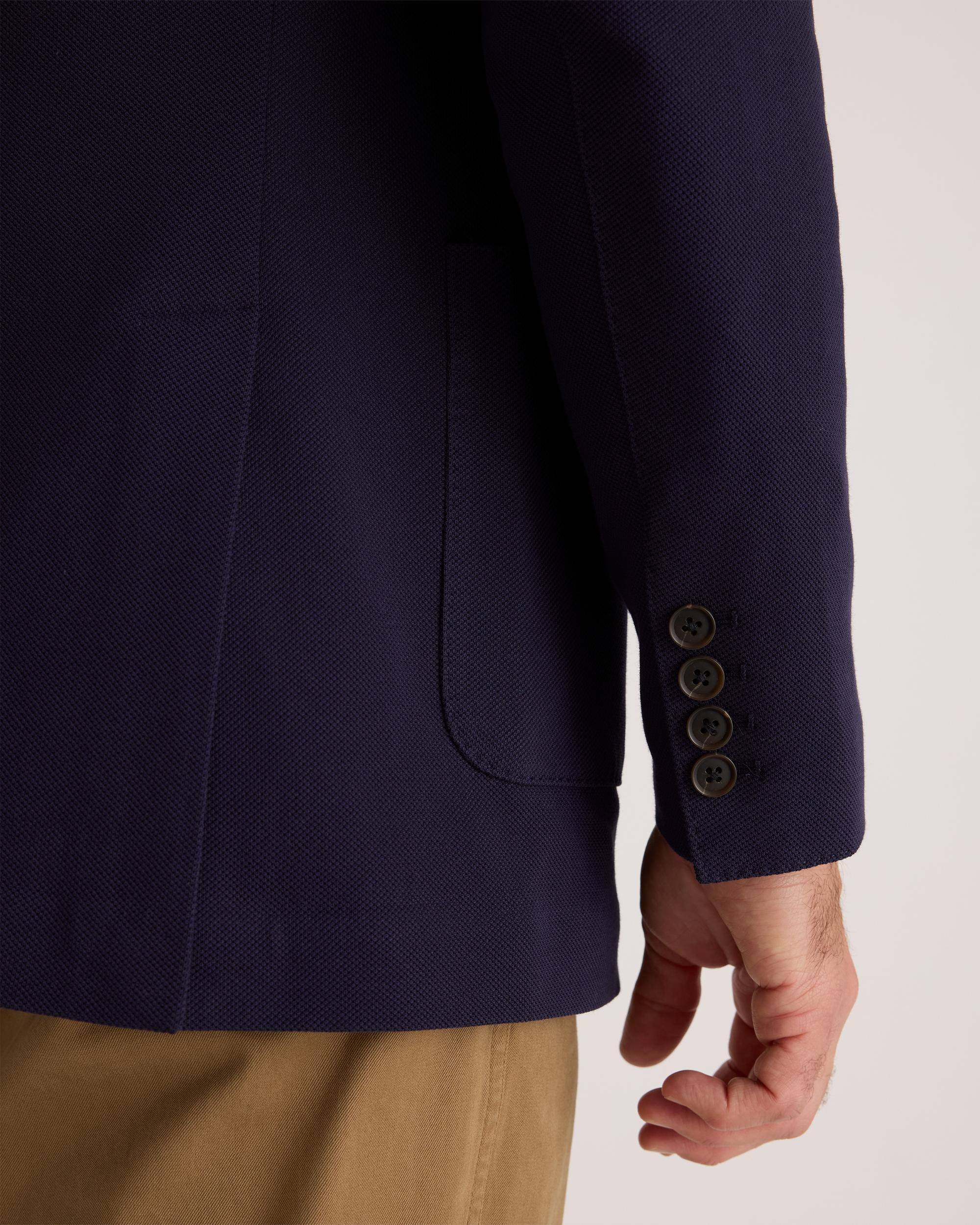 Quince | Men's Cotton Pique Knit Blazer Organic Cotton Product Image