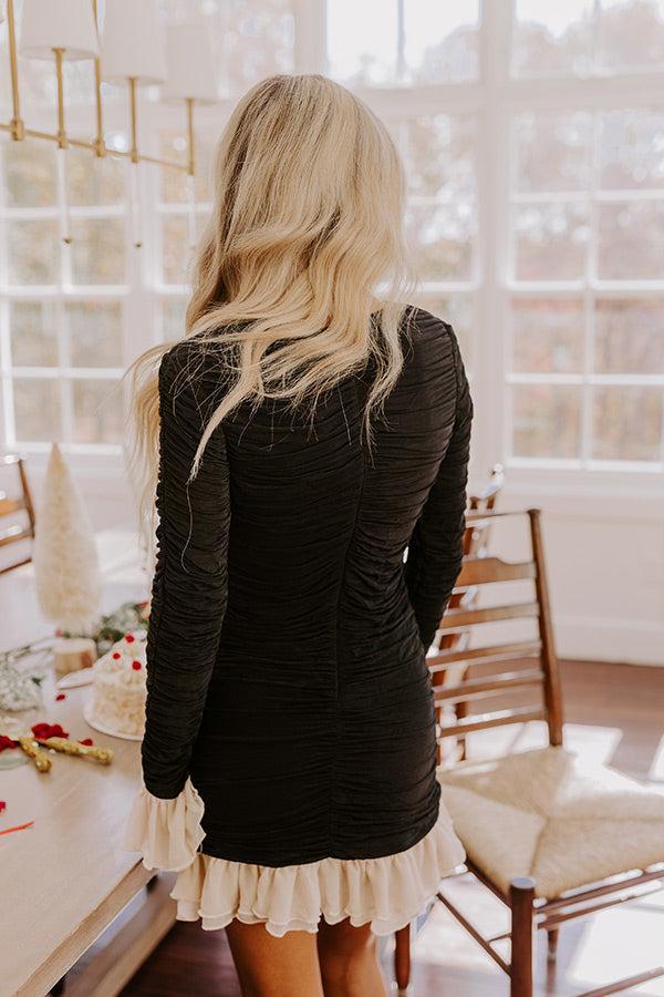 For The Frill Of It Ruched Mini Dress Product Image