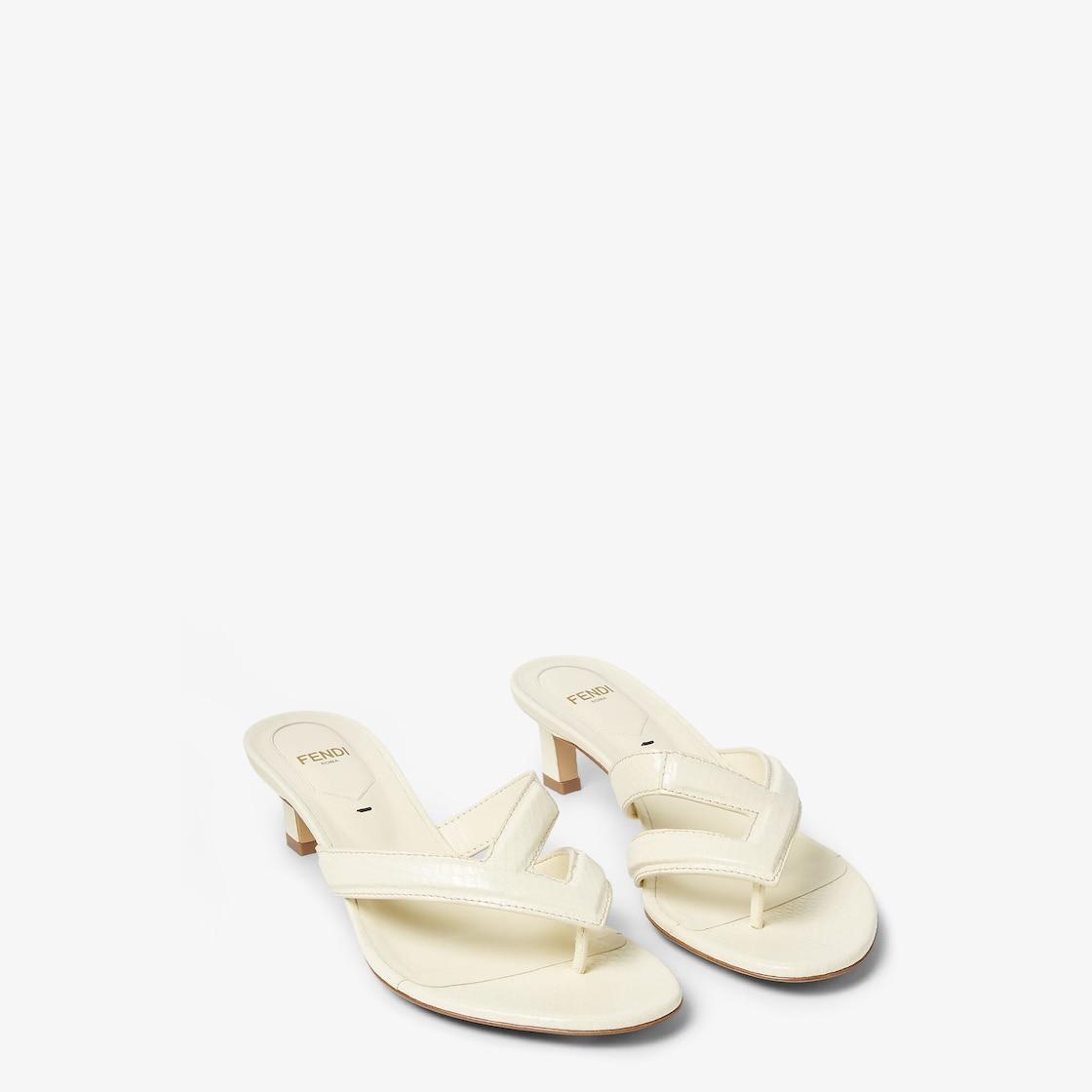 Fendi FlingYellow ayers medium-heeled thong sandals Product Image