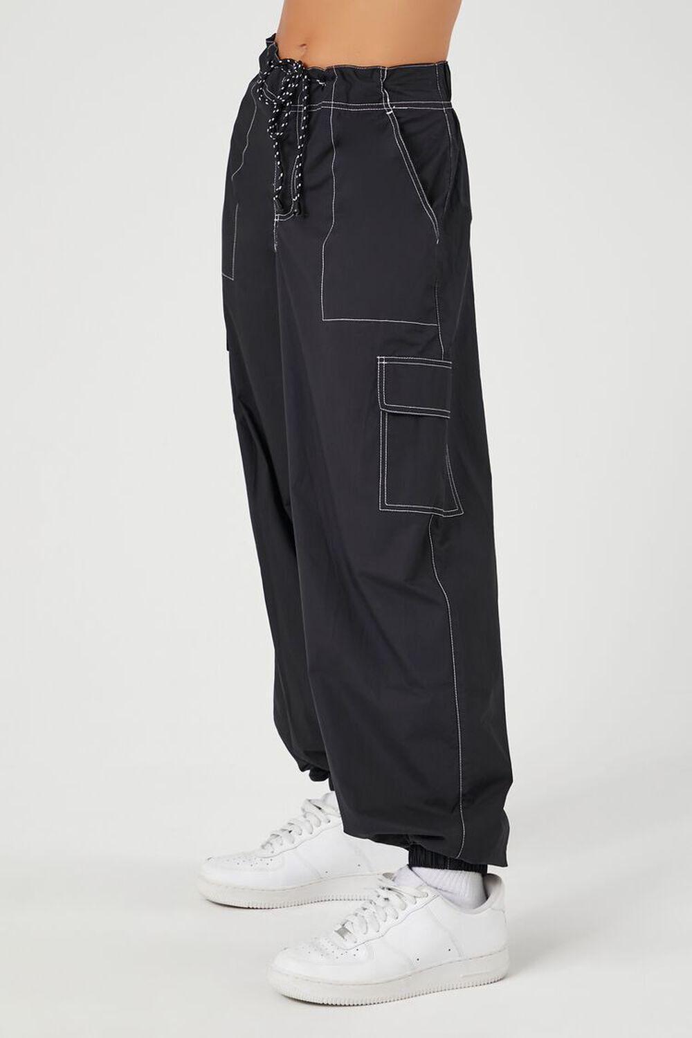 Drawstring Poplin Cargo Joggers | Forever 21 Product Image