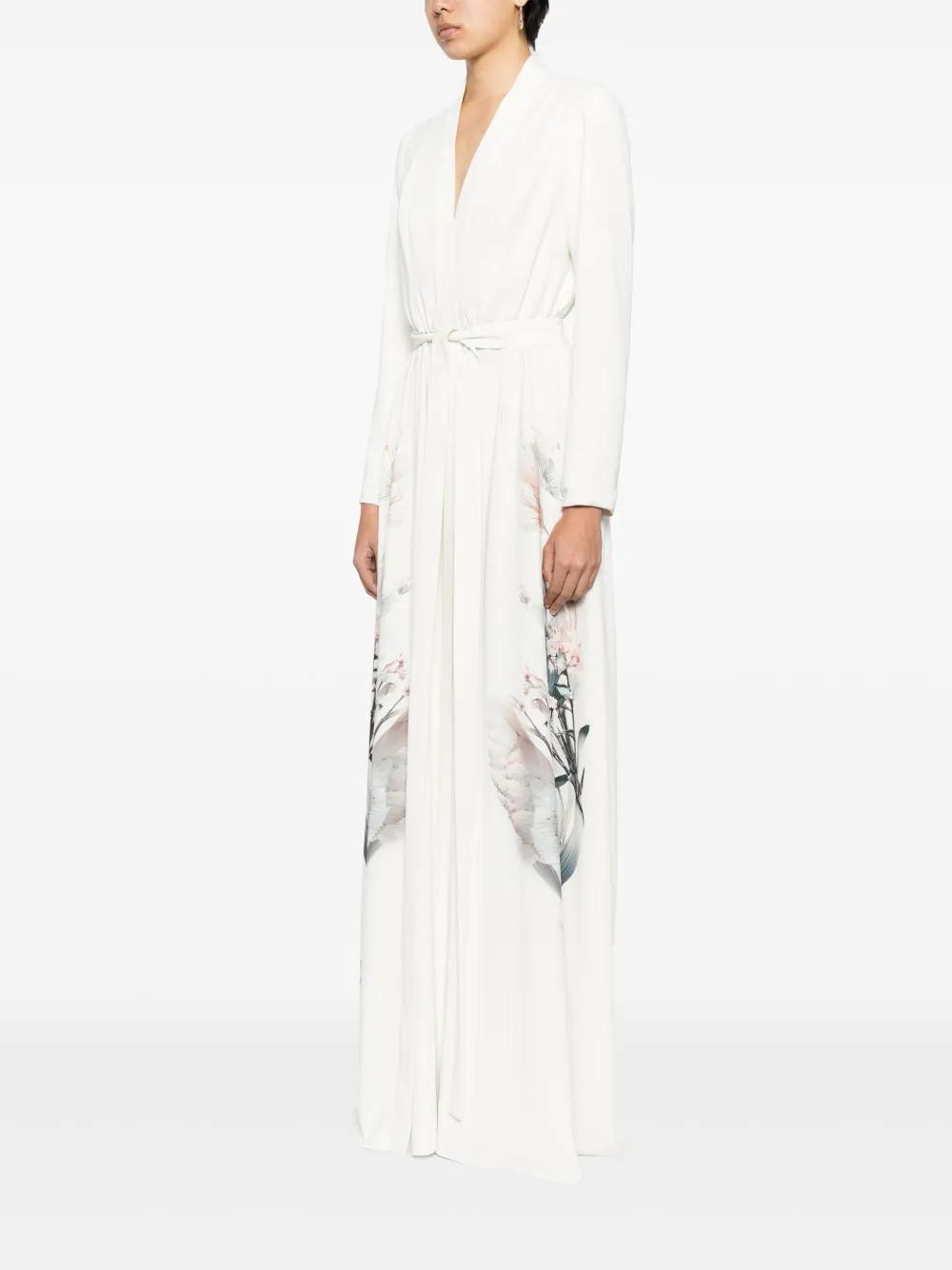 floral-print kaftan dress  Product Image