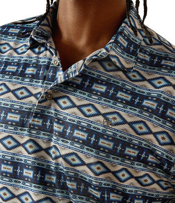 Ariat Charger Short Sleeve Printed Polo Shirt Product Image