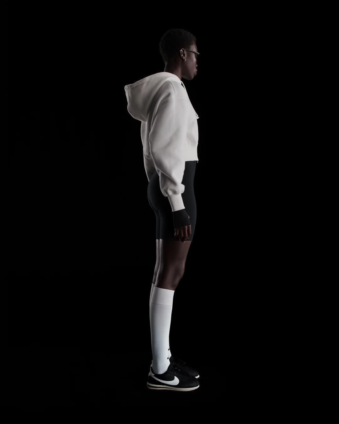 Women's Nike Sportswear Phoenix Fleece Loose Cropped Full-Zip Hoodie Product Image