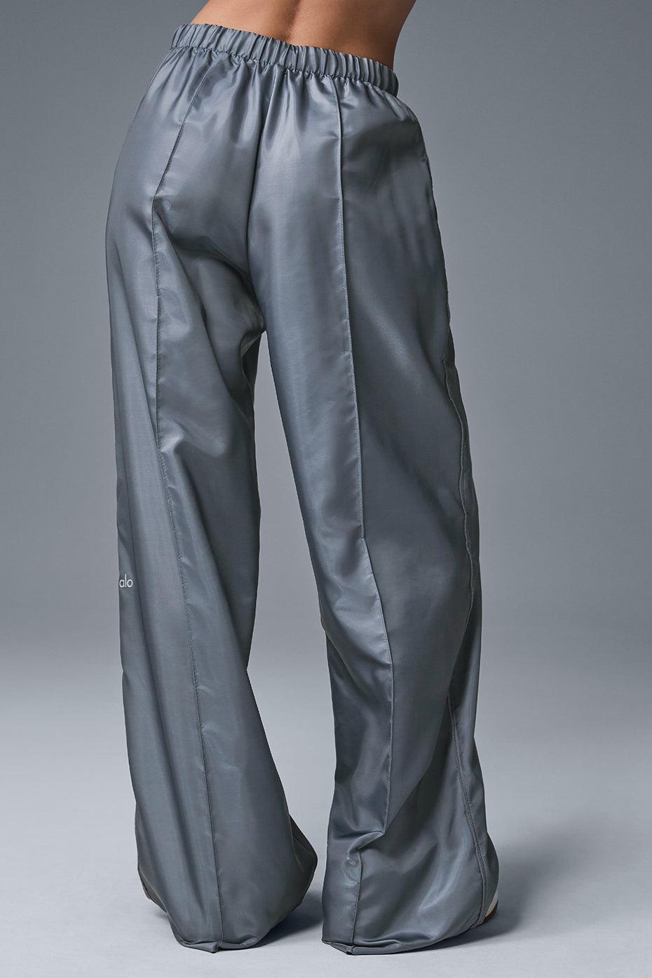 Afterglow Wide Leg Track Pant - Steel Grey Product Image