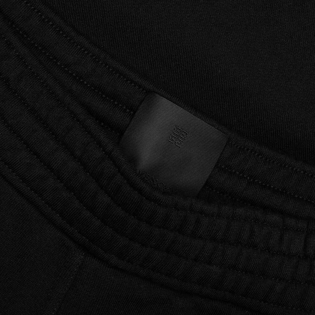 Boxy Fit Embroidered Shorts - Black Male Product Image