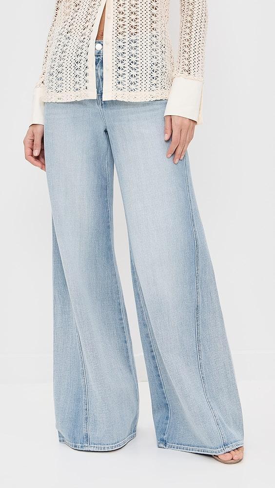 L'AGENCE Beau T-Seam Wide Leg Jeans | Shopbop Product Image