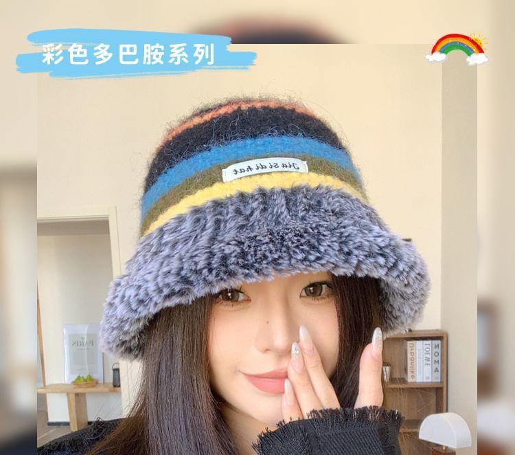 Melange Fluffy Bucket Hat Product Image