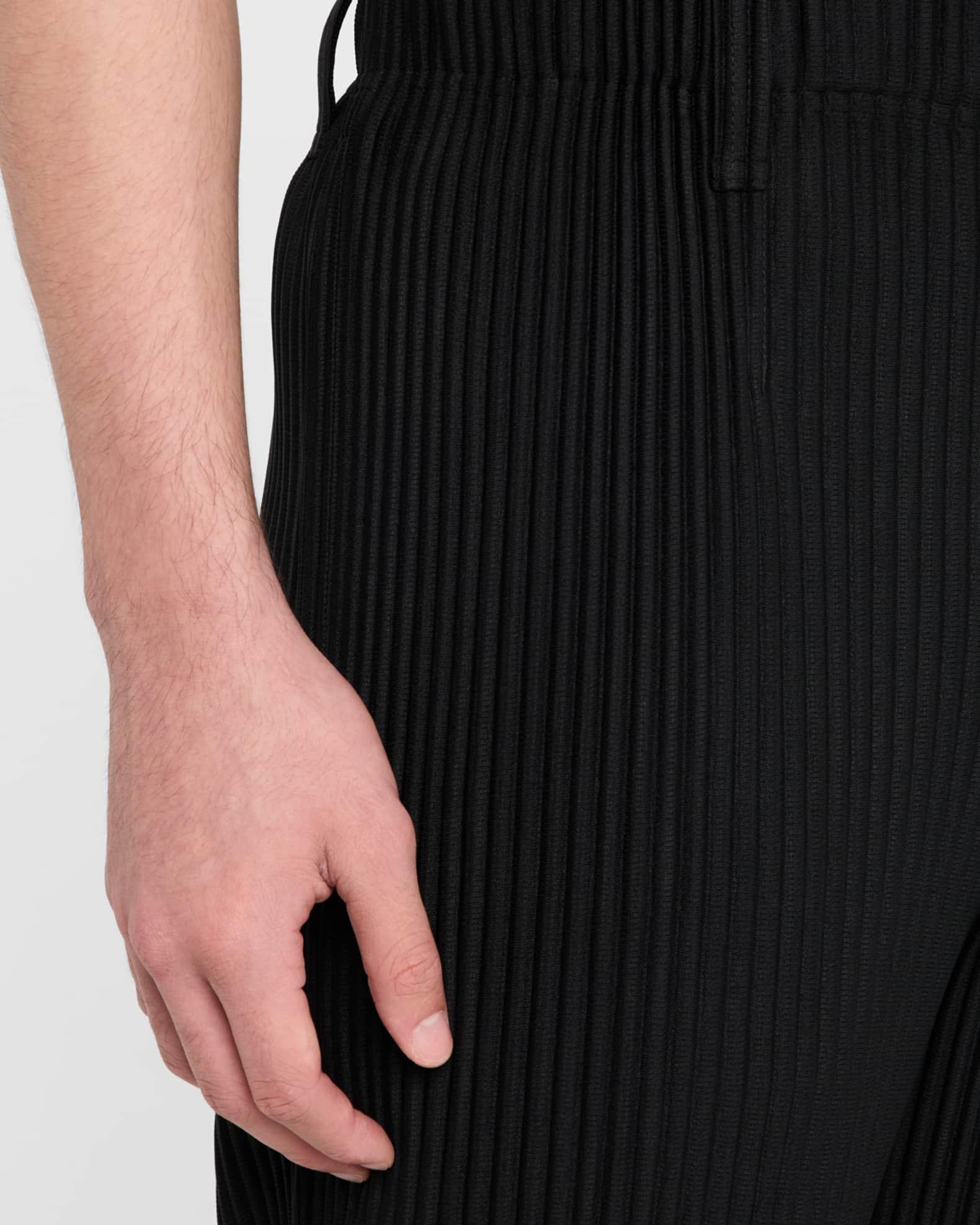 Mens Pleated Flat-Front Pants Product Image