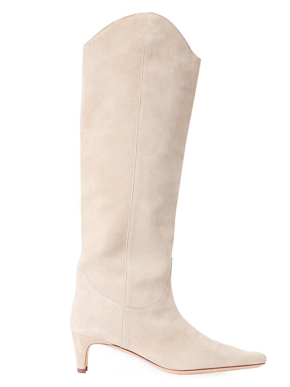 Staud Womens Wally Mid Heel Knee High Boots Product Image