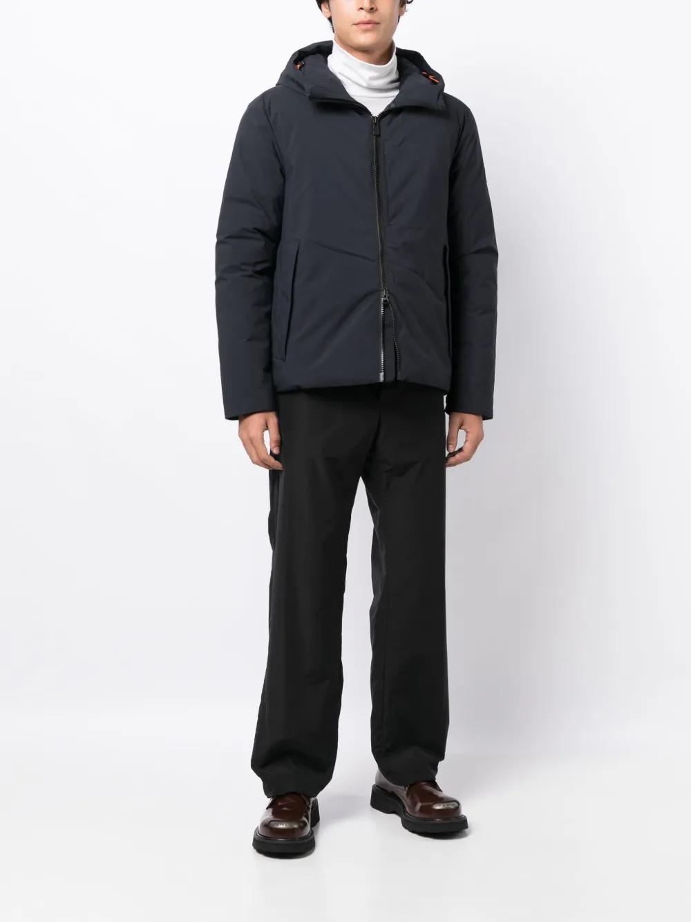 SAVE THE DUCK Hooded Harrington Jacket Blu Black  Man Product Image