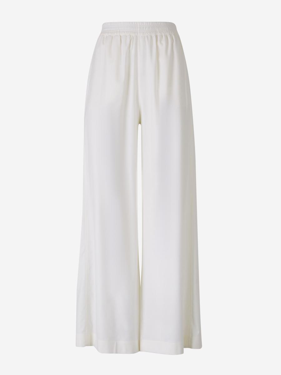 FABIANA FILIPPI Flowy Flannel Trousers In Beige Product Image