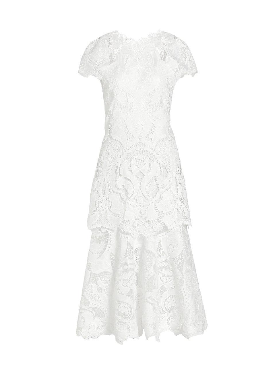 Womens Laura Guipure Lace Midi-Dress Product Image
