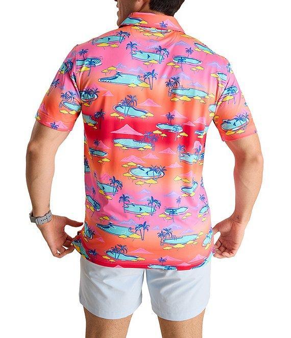Chubbies Offsite '24 Short Sleeve Printed Peformance Polo Shirt Product Image