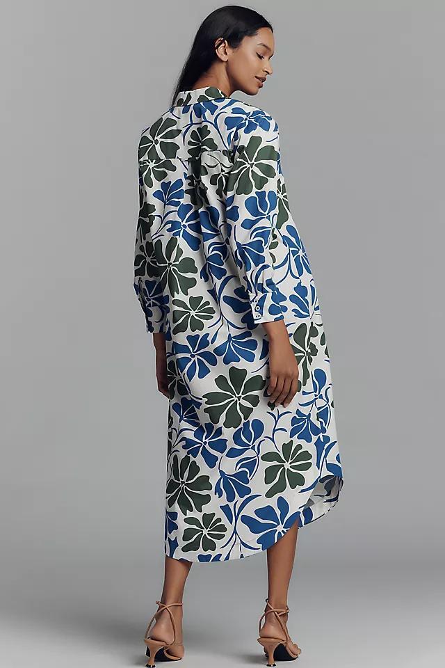 The Soren Long-Sleeve Shirt Dress by Maeve Product Image