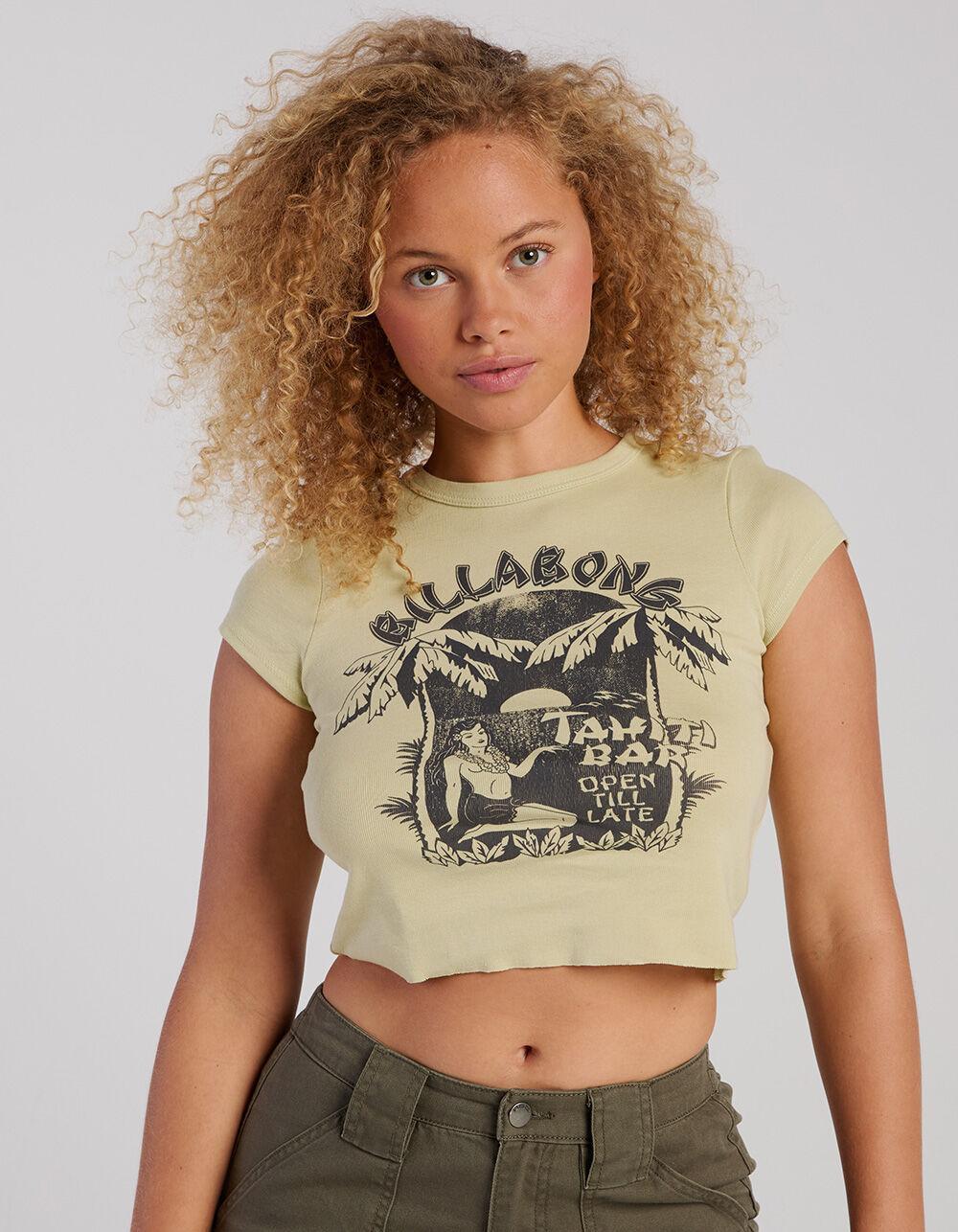 BILLABONG Tahiti Womens Baby Tee - GREEN Product Image