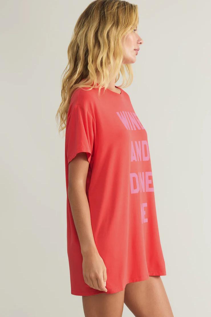 Wine & Dine Night Shirt Product Image