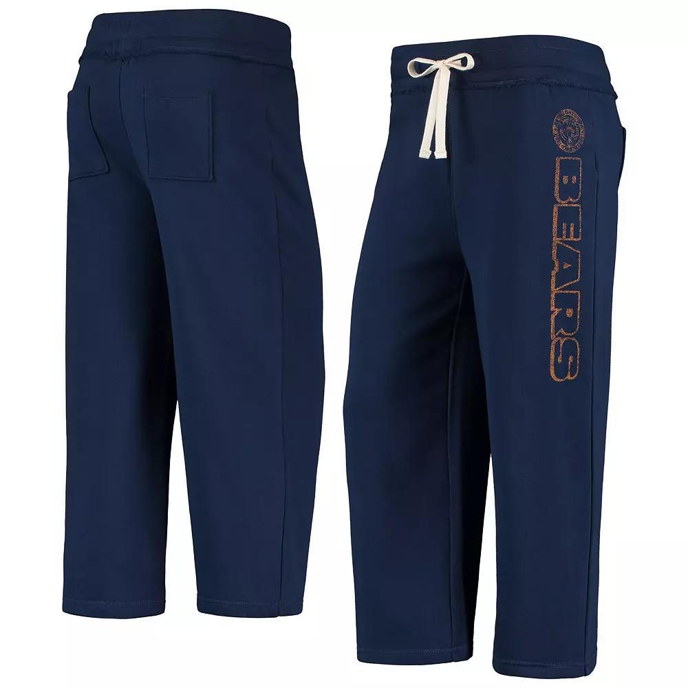 Women's Junk Food Navy Chicago Bears Cropped Pants, Size: Small, Blue Product Image