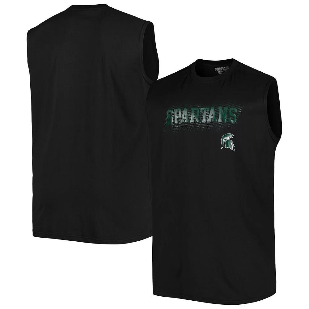 Men's Black Michigan State Spartans Big & Tall Tank Top, Size: 3XB Product Image