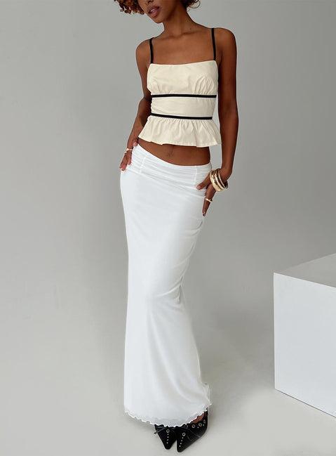 Daxon Top Cream / Black Product Image