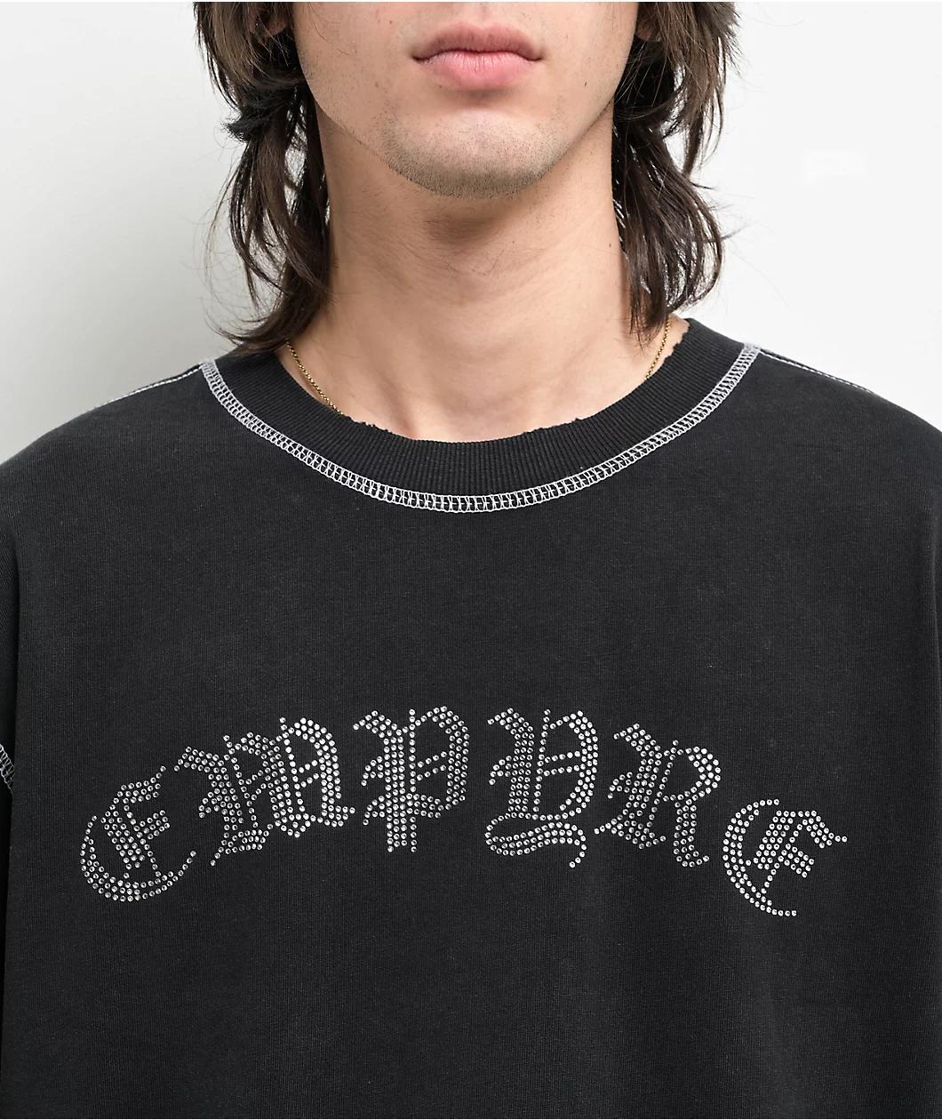 Empyre Too Tough Black Wash Long Sleeve T-Shirt Product Image