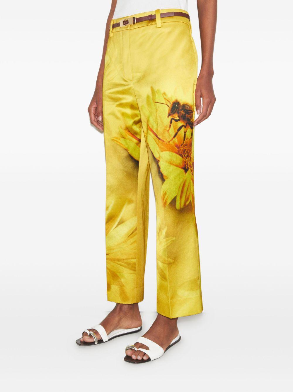 floral-print wide-leg trousers Product Image