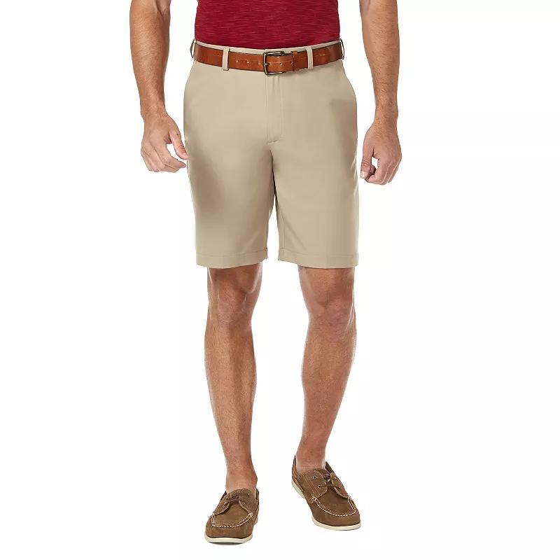Men's Haggar® Cool 18® Pro Gabardine Flat Front Shorts, Size: 36, String Product Image