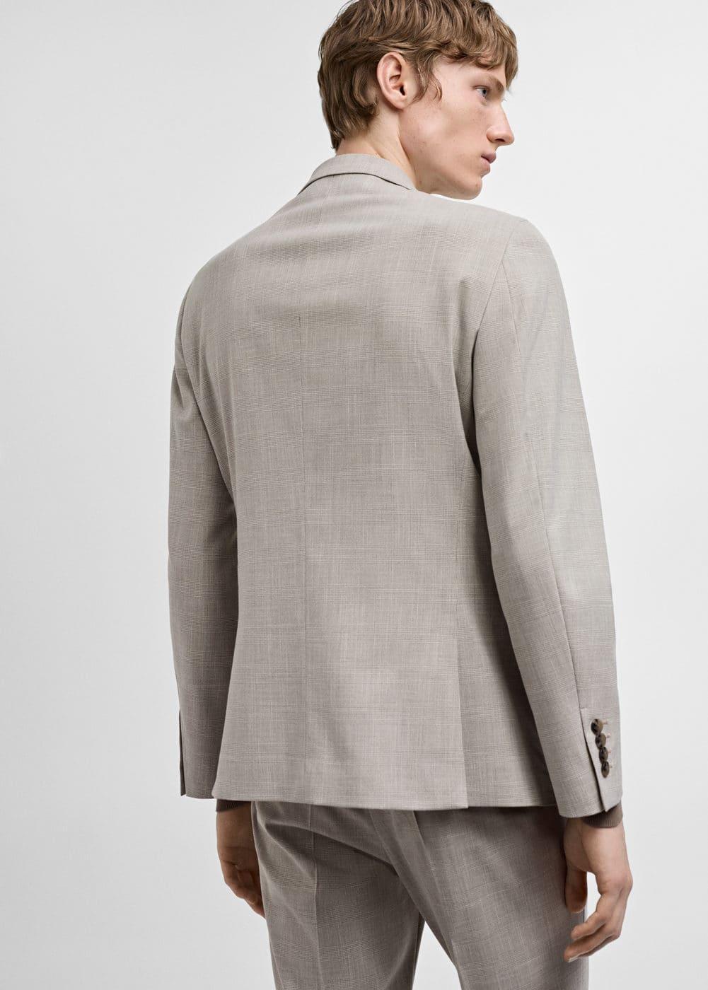 Super slim-fit suit jacket in stretch fabric - Men | MANGO USA Product Image