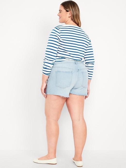 High-Waisted OG Jean Cut-Off Shorts -- 3-inch inseam Product Image