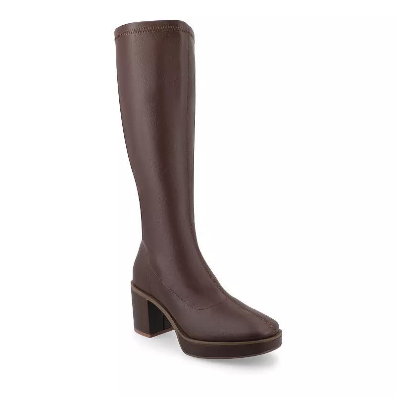 Journee Tru Comfort Foam Alondra Womens Knee-High Boots Pink Product Image