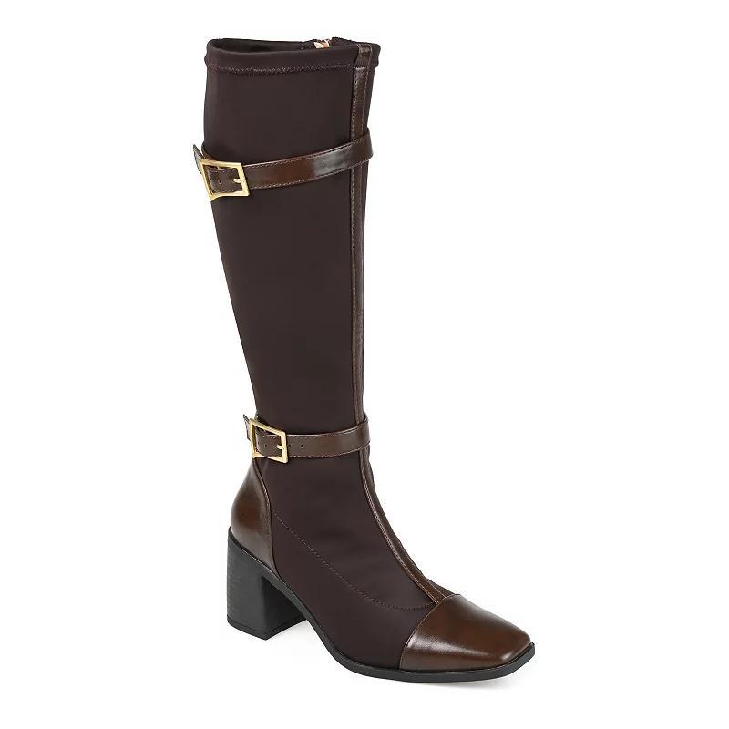 Journee Collection Gaibree Womens Buckle Knee-High Boots Product Image