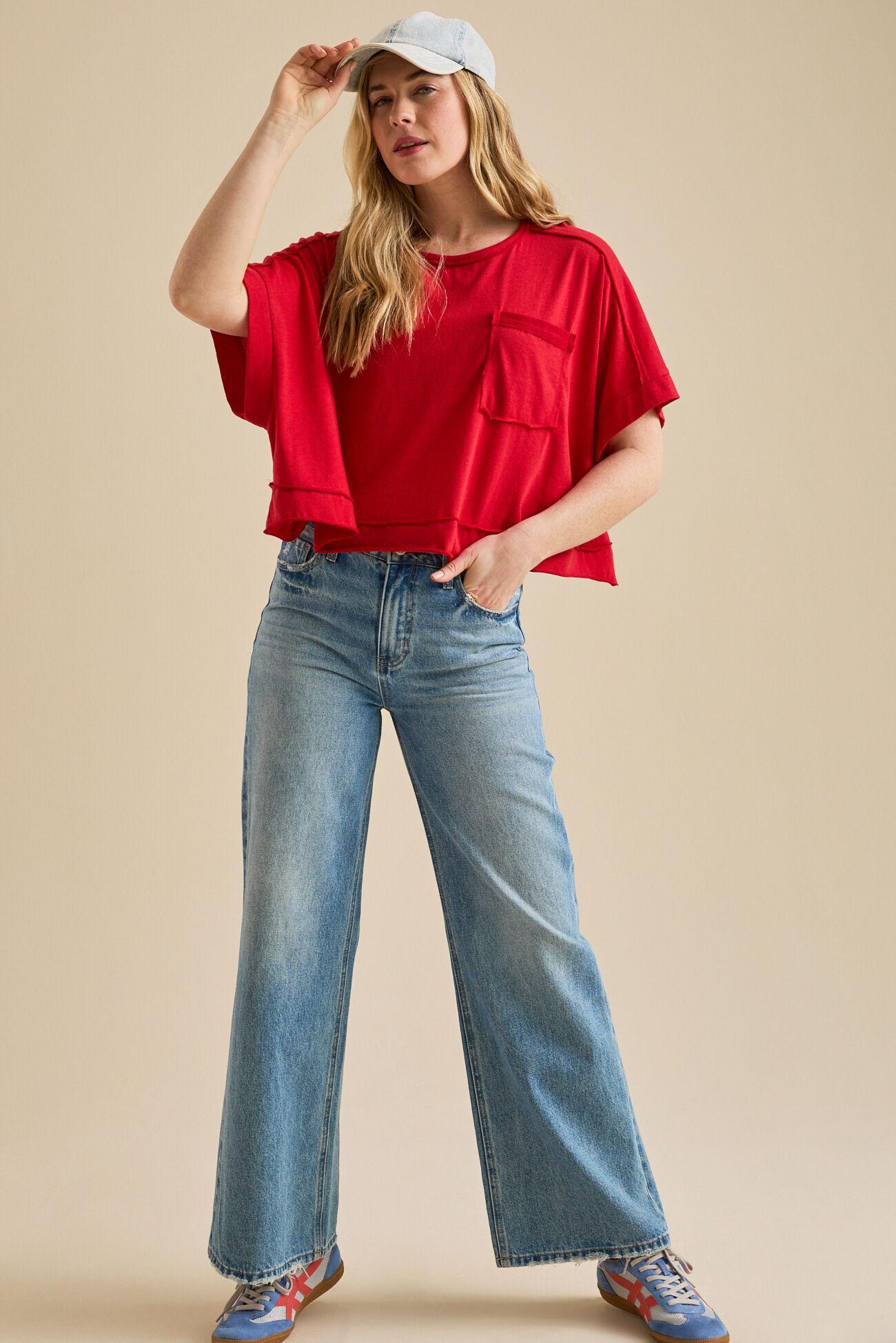 Khani Boxy Pocket Tee Product Image