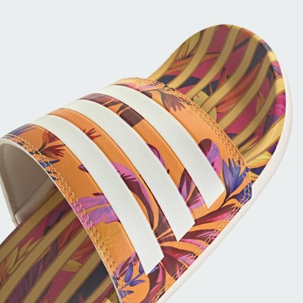 adidas adilette Women's Comfort Swimming Sandals, Size: 11, Bright Orange Product Image