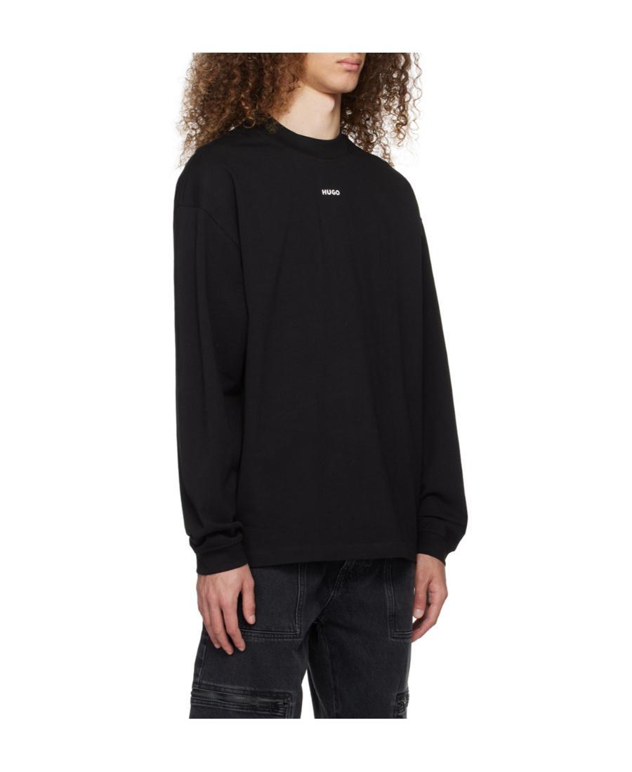 HUGO BOSS Logo Long-sleeved T-shirt In Black Product Image