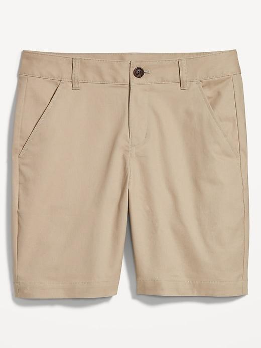 High-Waisted Uniform Bermuda Shorts -- 7-inch inseam Product Image