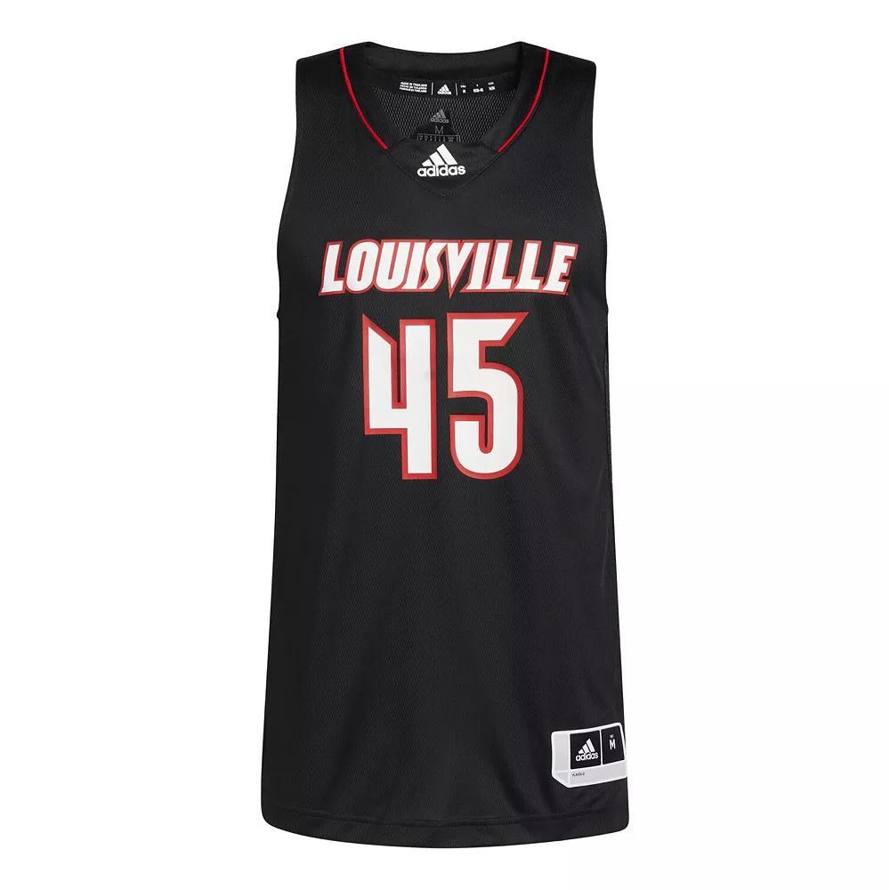 Men's adidas #45 Black Louisville Cardinals Swingman Jersey, Size: Medium Product Image