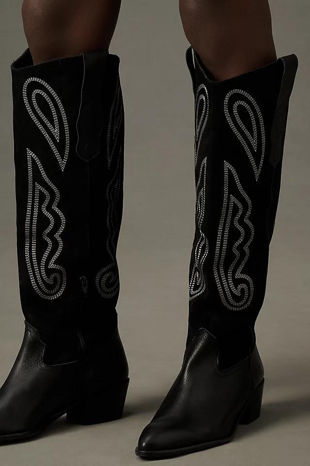 Pilcro Contrast Tall Western Boots Product Image