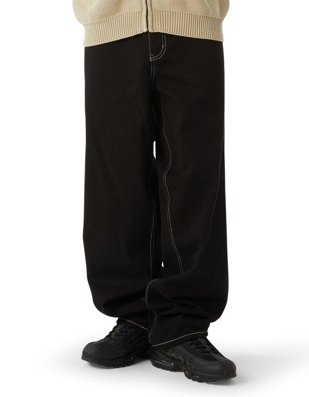HUF Cromer Signature Pant Mens Baggy Jeans - BLK/WHT Product Image