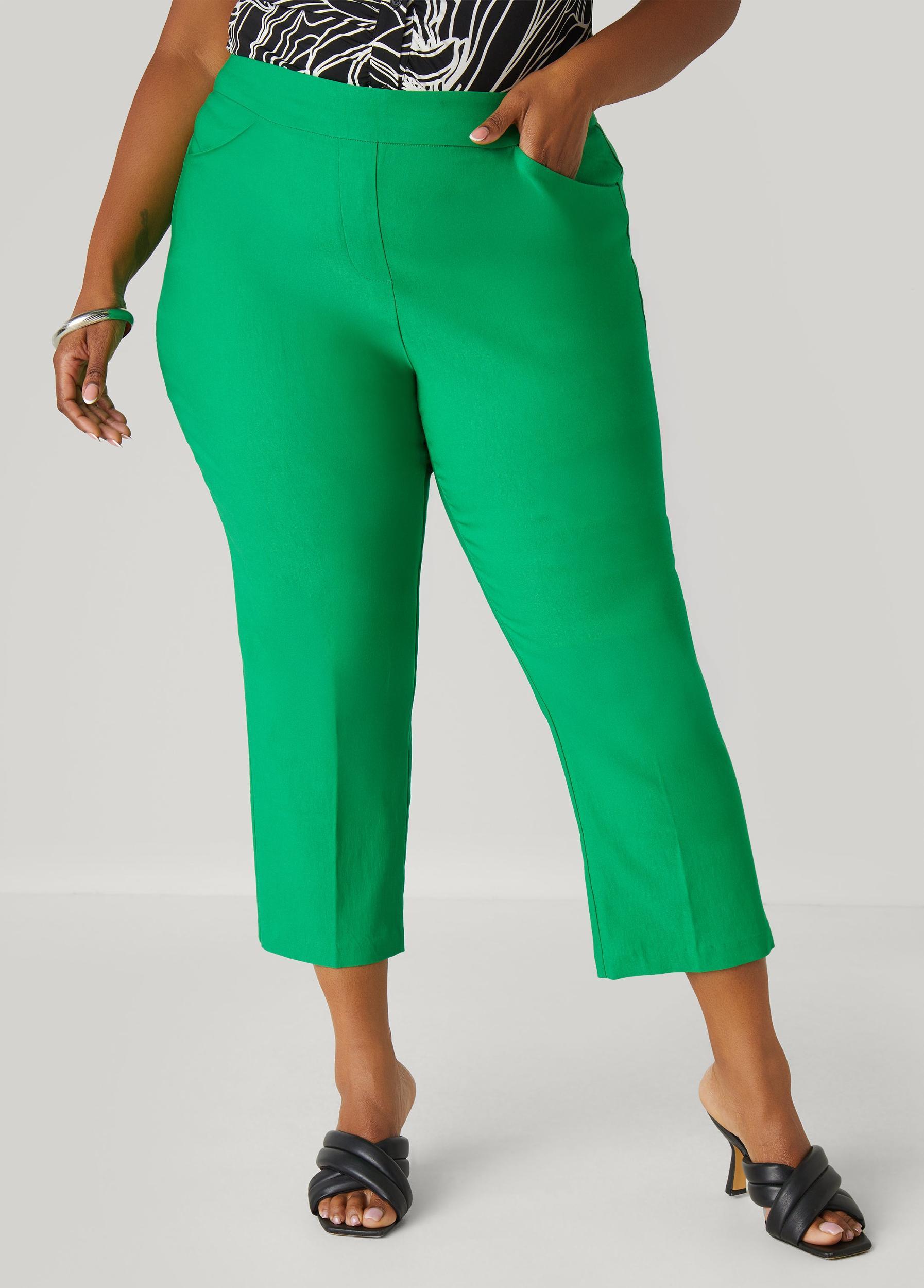 Mid Rise Pull On Capris Product Image