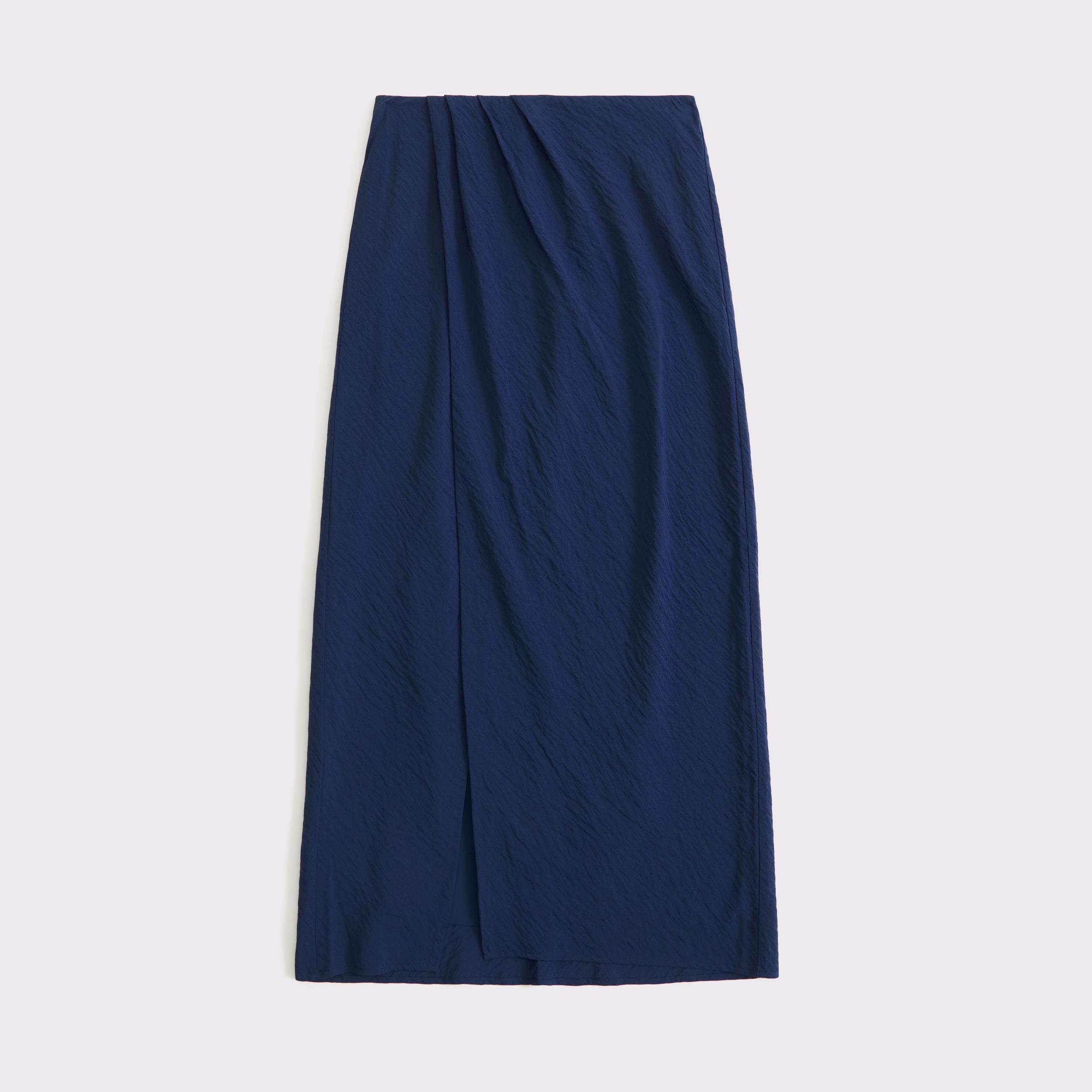 Mid Rise Sarong Maxi Skirt Product Image