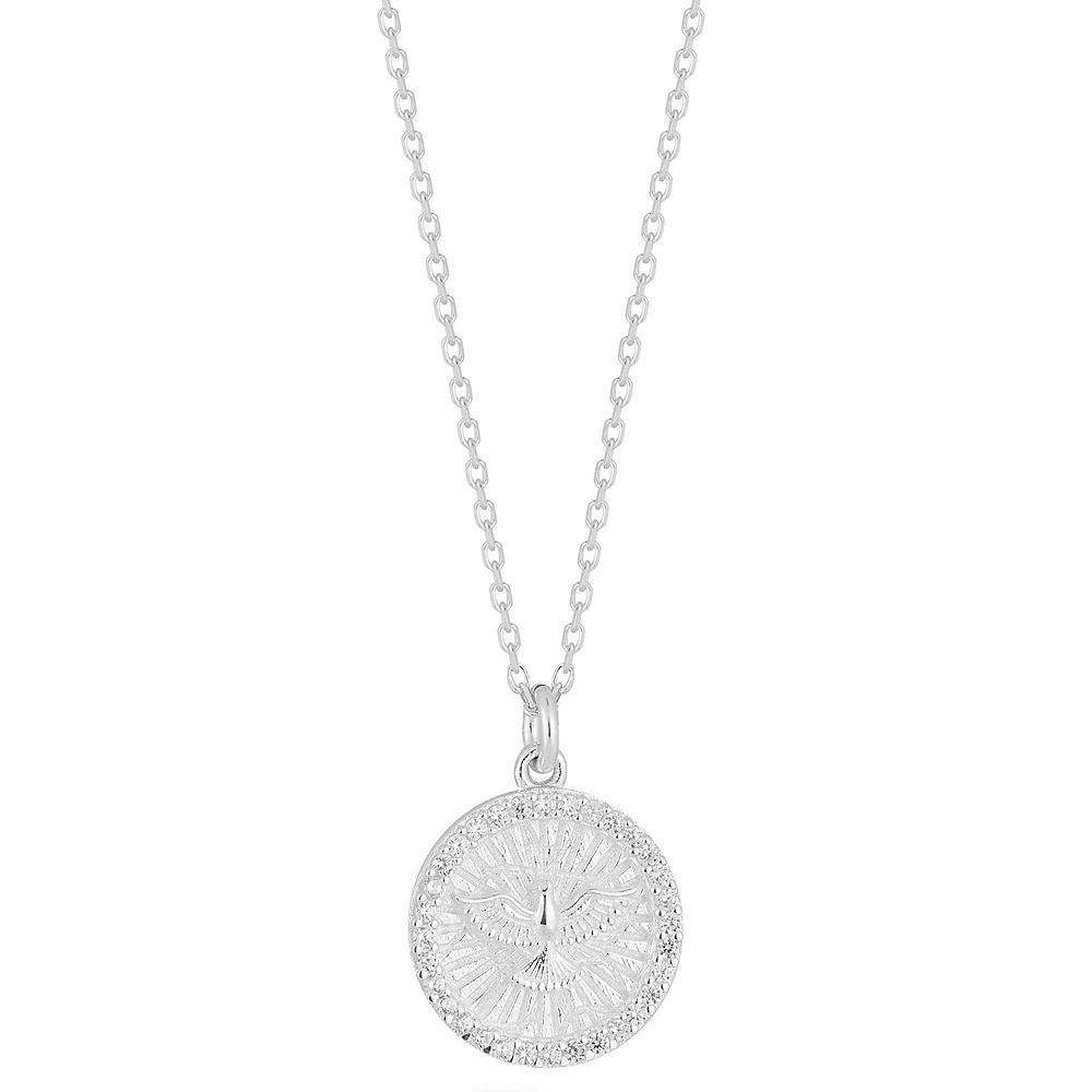 Sunkissed Sterling Cubic Zirconia Phoenix Pendant Necklace, Women's, Size: 18", Gold Tone Product Image