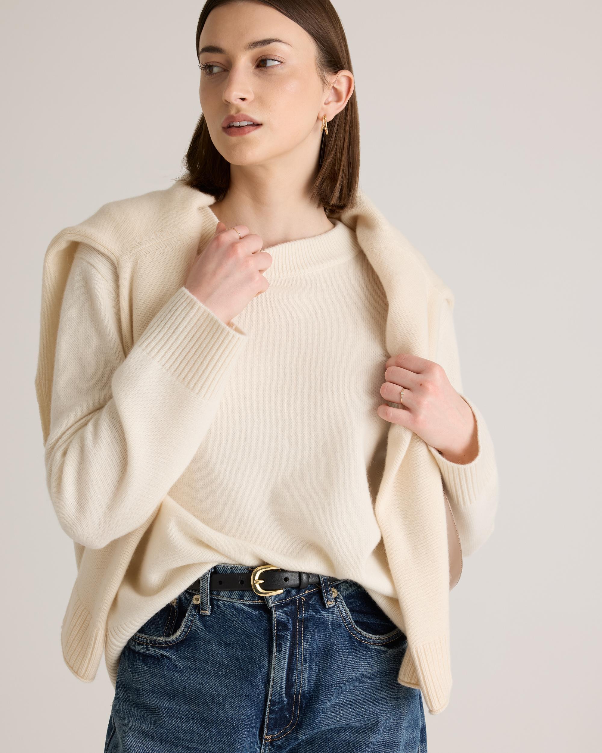 Quince | Women's Mongolian Cashmere OverSized Crewneck Sweater Size XL Product Image