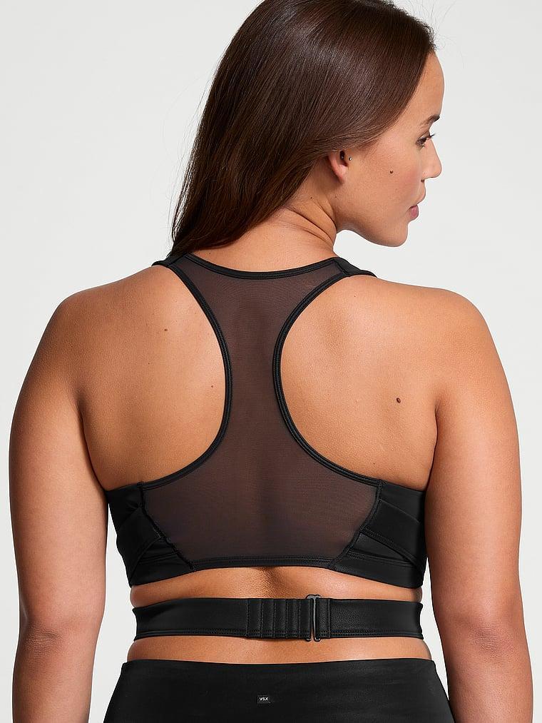 VSX SuedeEffect Plunge Wrap Sports Bra Product Image